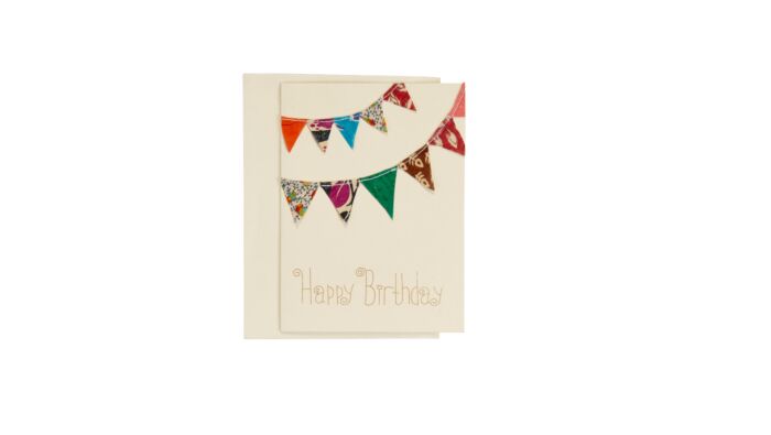 Geburtstagskarte - Wimpelkette