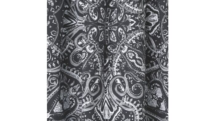 Skirt, black and white print