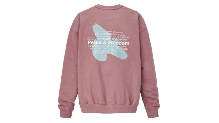 Sweatshirt "Peace & Freedom",reine Baumwolle, unisex