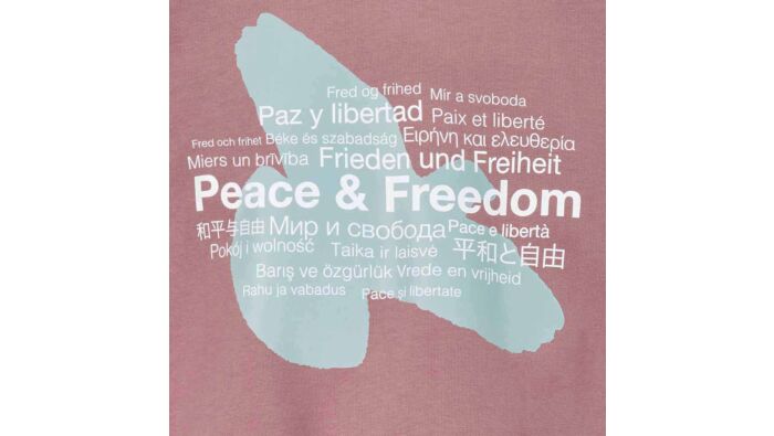 Sweatshirt "Peace & Freedom",reine Baumwolle, unisex