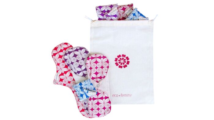 Starter Kit washable pads with pouch