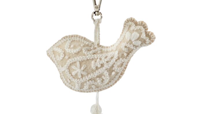 Charm Dove with tassels