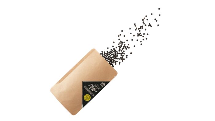 Gourmet pepper grains 55g, storage bag