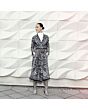 2.Vorschau-Bild Bluse 3/4 Ärmel, schwarz-weiß print