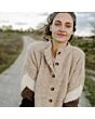 2.Vorschau-Bild Alpaka Strickjacke, handgestrickt, naturfarben