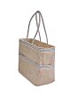 1.Vorschau-Bild Jute Tote Bag, schwarz/beige gestreift