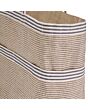 2.Vorschau-Bild Jute Tote Bag, schwarz/beige gestreift