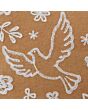 2.Vorschau-Bild Kissenhülle mit Stickerei Taube und Blumen, weiß
