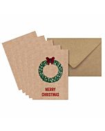 5er Set Plan christmas card door ring