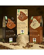 Organic wild coffee, 250g whole bean