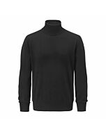 Herren-Rollkragenkaschmirpullover schwarz