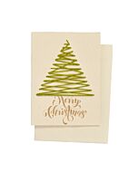 Weihnachtskarte bestickter Tannenbaum
