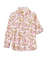 Bluse mit Blumenmuster, reine Baumwolle