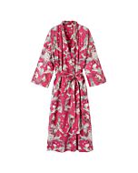 Kimono mit Allover-Print, Baumwolle, pink