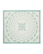 Tuch mit Fisch-Print, mint