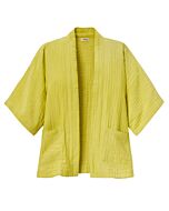gelbe Kimonojacke mit Seitentaschen