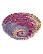 Telefondrahtkorb, Spirale lila-rot-braun