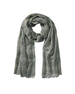 grünkarierter Wollschal