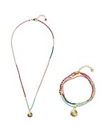 Kette lang und als Armband gewickelt nebeneinander.