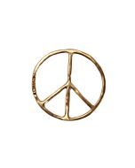 Ein Anhänger mit Peace Zeichen, Messing.