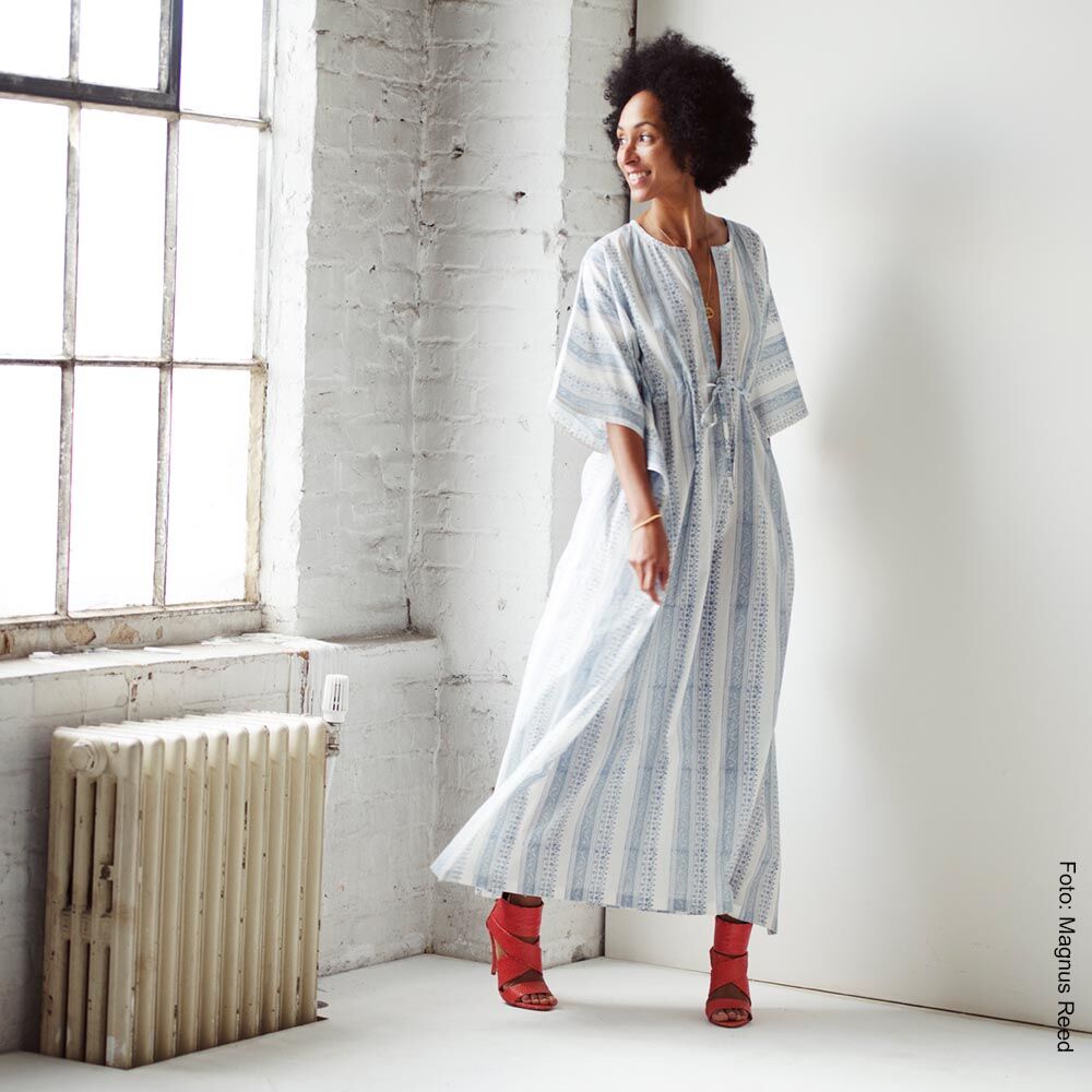 Sommerkleid, oversized, reine Baumwolle-0