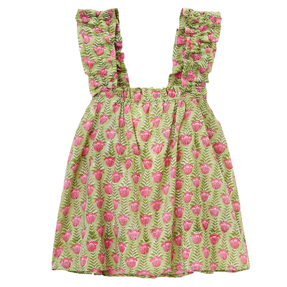 Sommer-Pyjama, reine Baumwolle, Blumenmuster-2