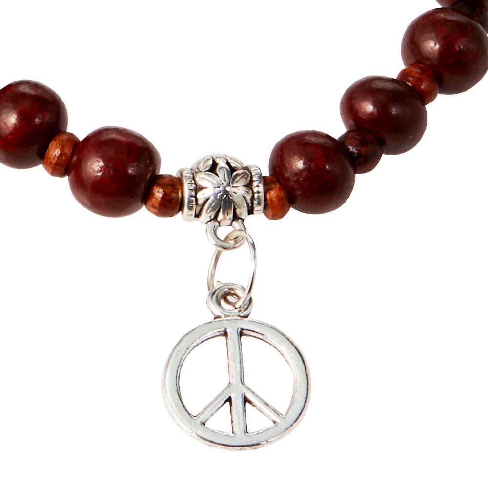 Armband mit Peaceanhänger-2