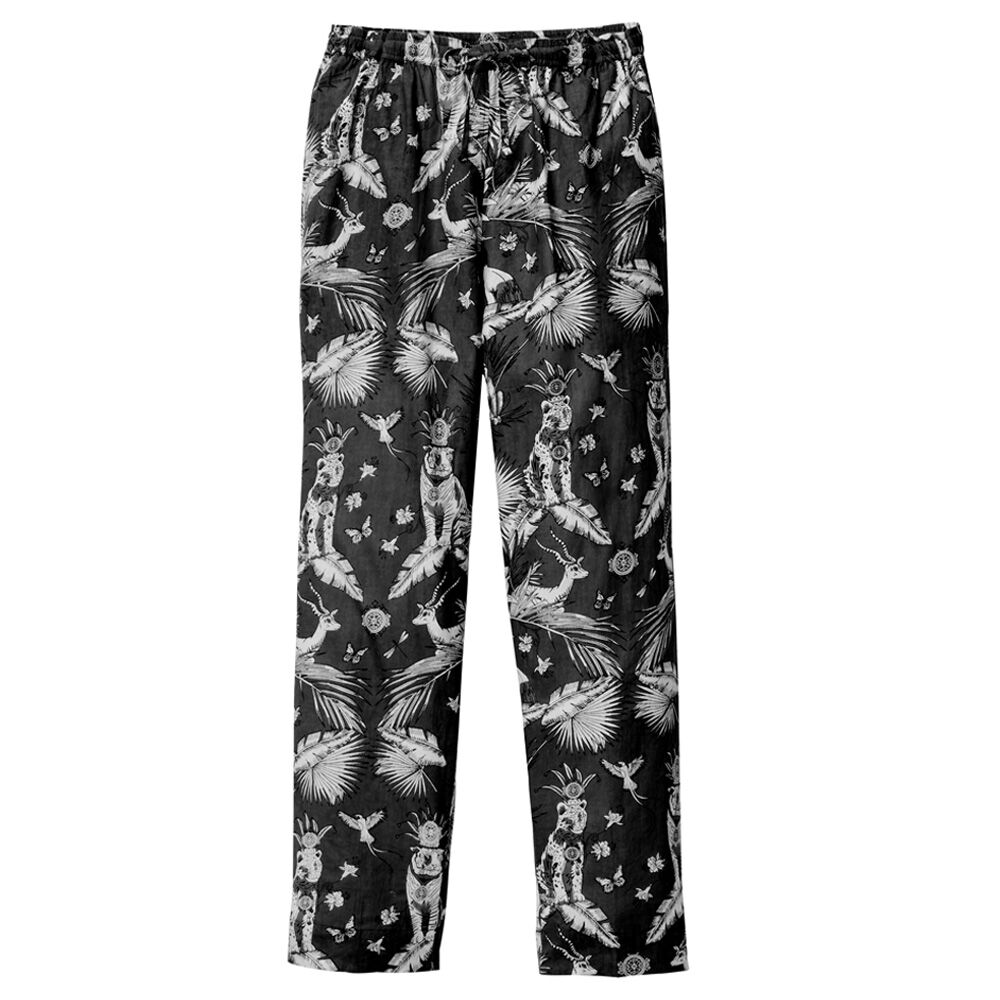 Pyjama, reine Baumwolle, von Hand bedruckt-4