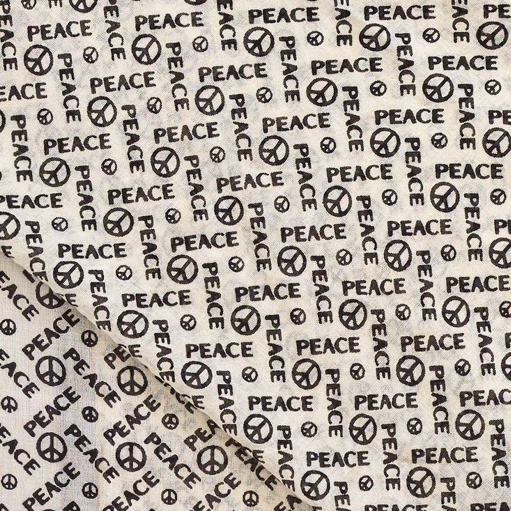 Leichter Wollschal mit Peaceprint-1