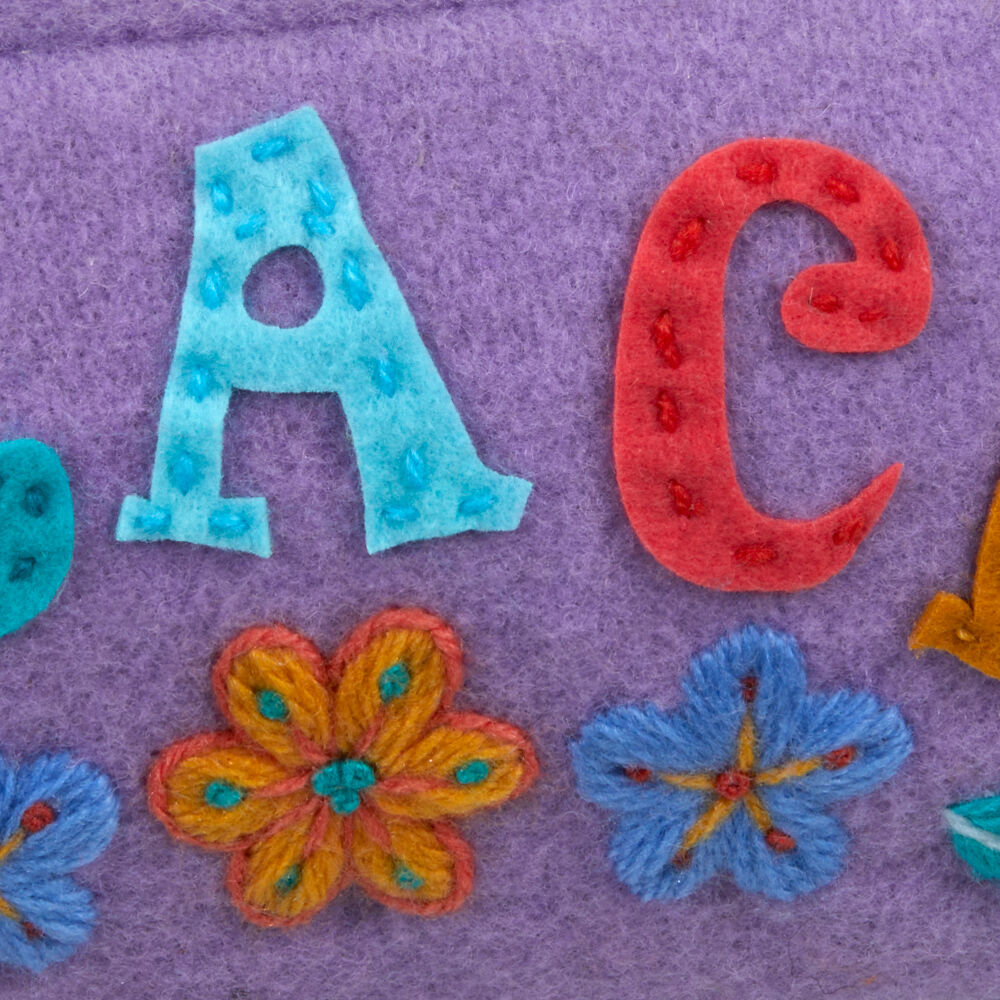 Kleines Täschchen "Peace", lila-1