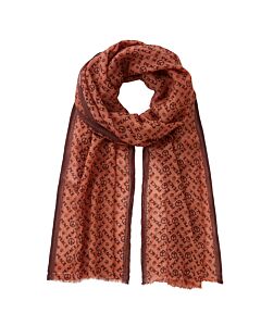 Leichter Wollschal mit Peaceprint
