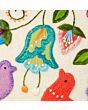 Vorschaubild Kissenhülle mit Stickerei - Vögel und Blumen