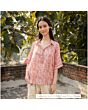 Vorschaubild Boxy-Bluse mit Toile-de-Jouy-Muster