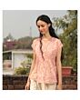 Vorschaubild Plissee-Bluse mit Toile-de-Jouy-Muster