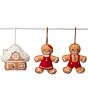 Preview Image Decorative hanger gingerbread man, pure wool, handmade