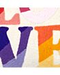 Vorschaubild Kissenhülle mit Stickerei LOVE, von Hand bestickt,  reine Wolle