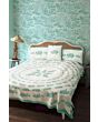 Preview Image Blanket with fish print, mint