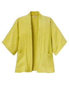 gelbe Kimonojacke mit Seitentaschen