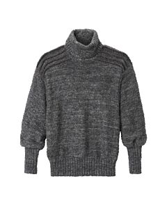 dunkelgrauer Aplaka Pullover mit Rollkragen