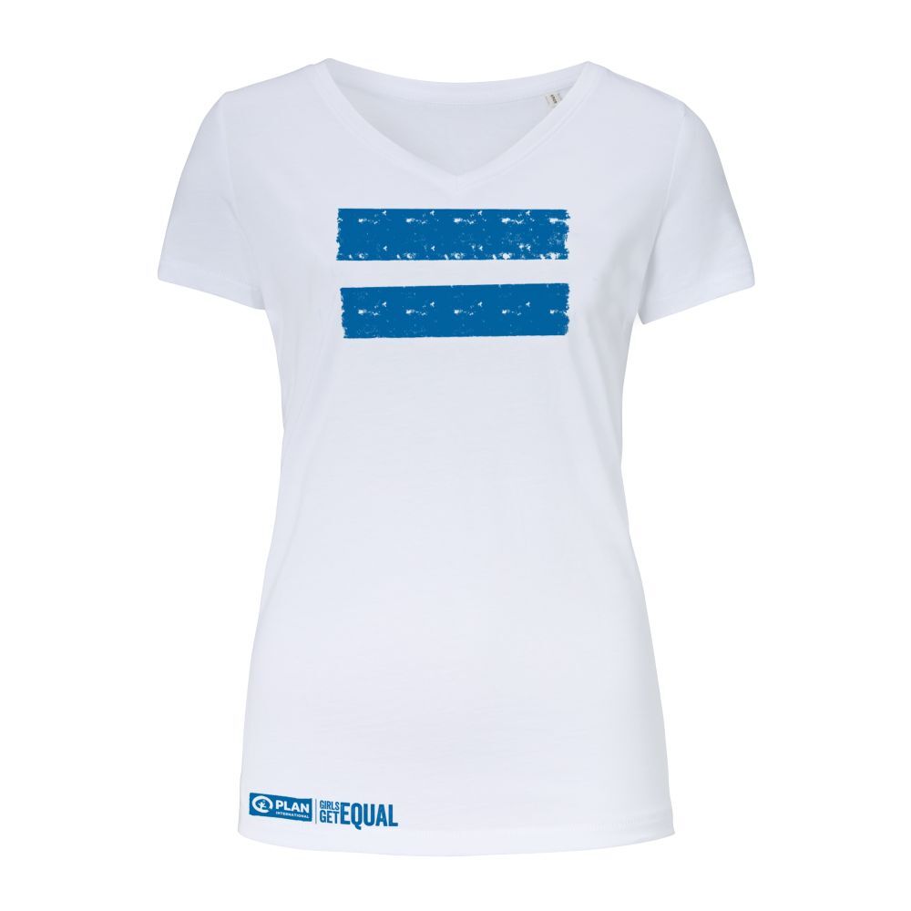 T-Shirt - "#GIRLSGETEQUAL", weiß für Damen