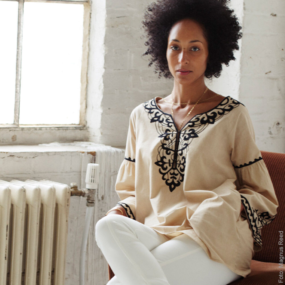 Bluse bestickt , reine Baumwolle