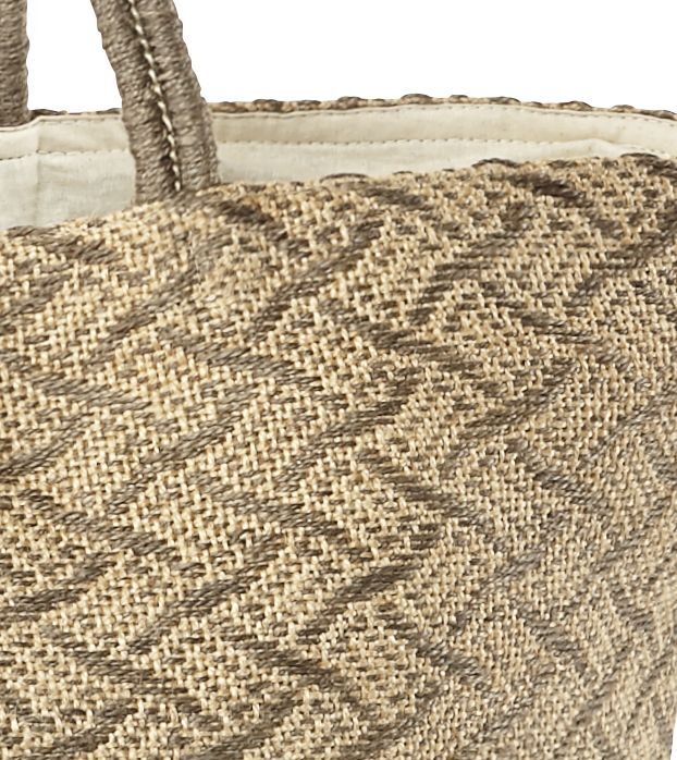 Jutetasche mit Wellenmuster