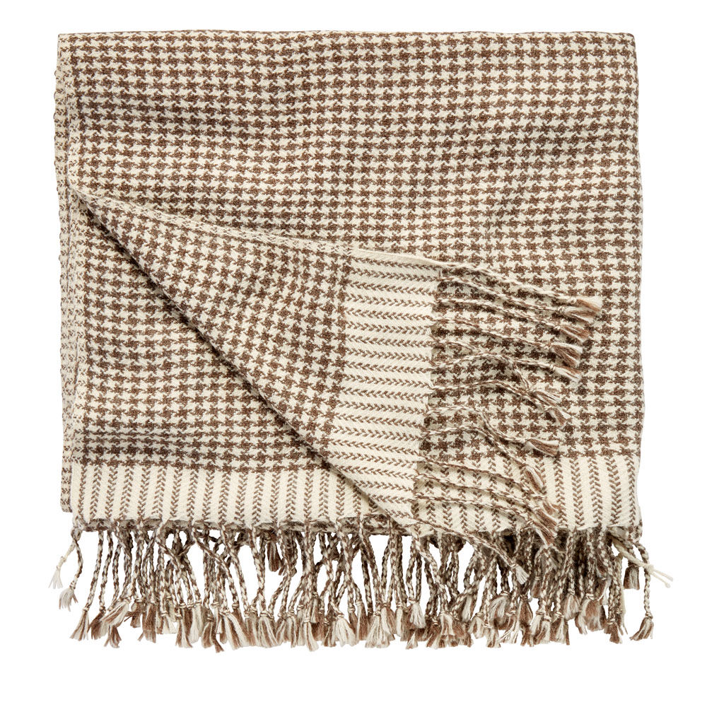 Alpaka-Plaid, handgewebt