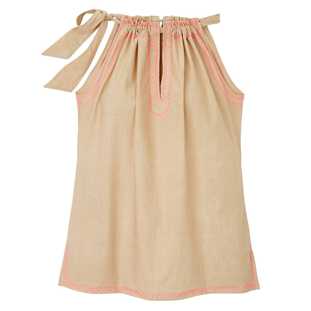 Top, Neckholder, reine Baumwolle