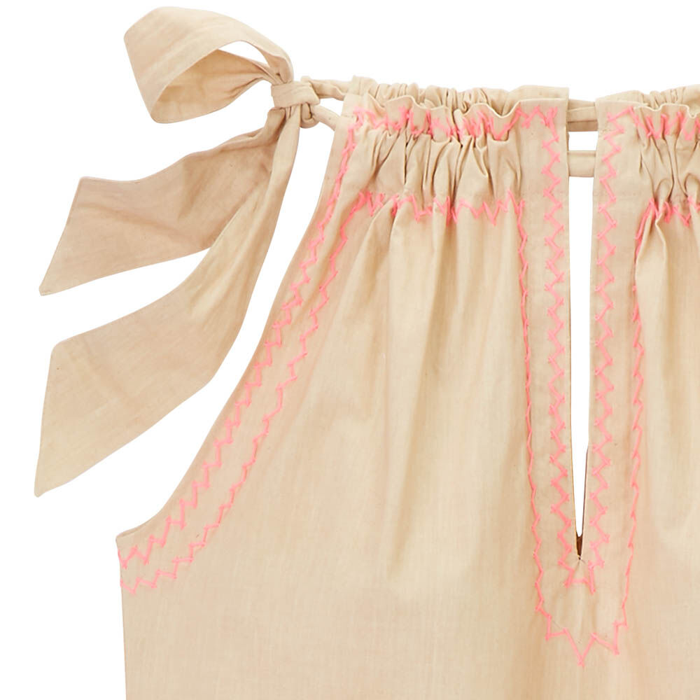Neckholder-Kleid, Midi, reine Baumwolle