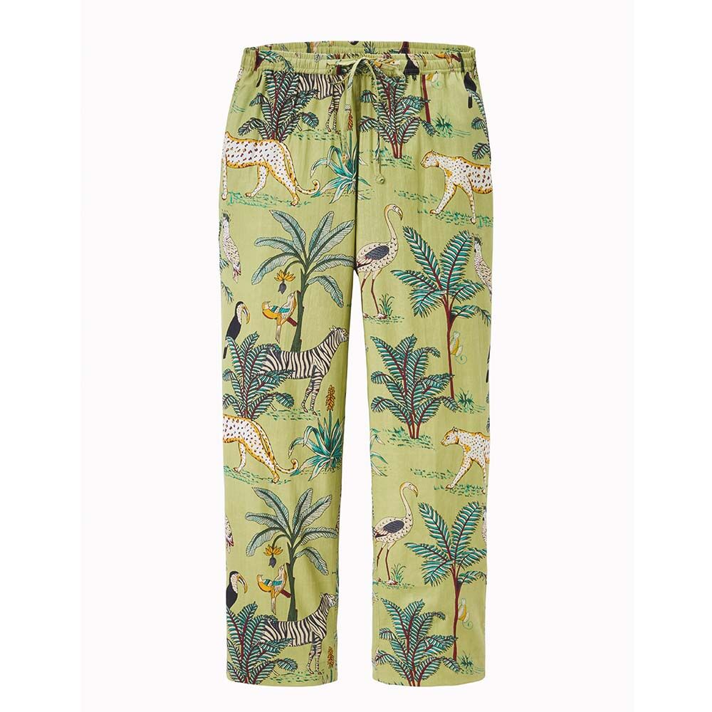 Pyjama, reine Baumwolle, von Hand bedruckt