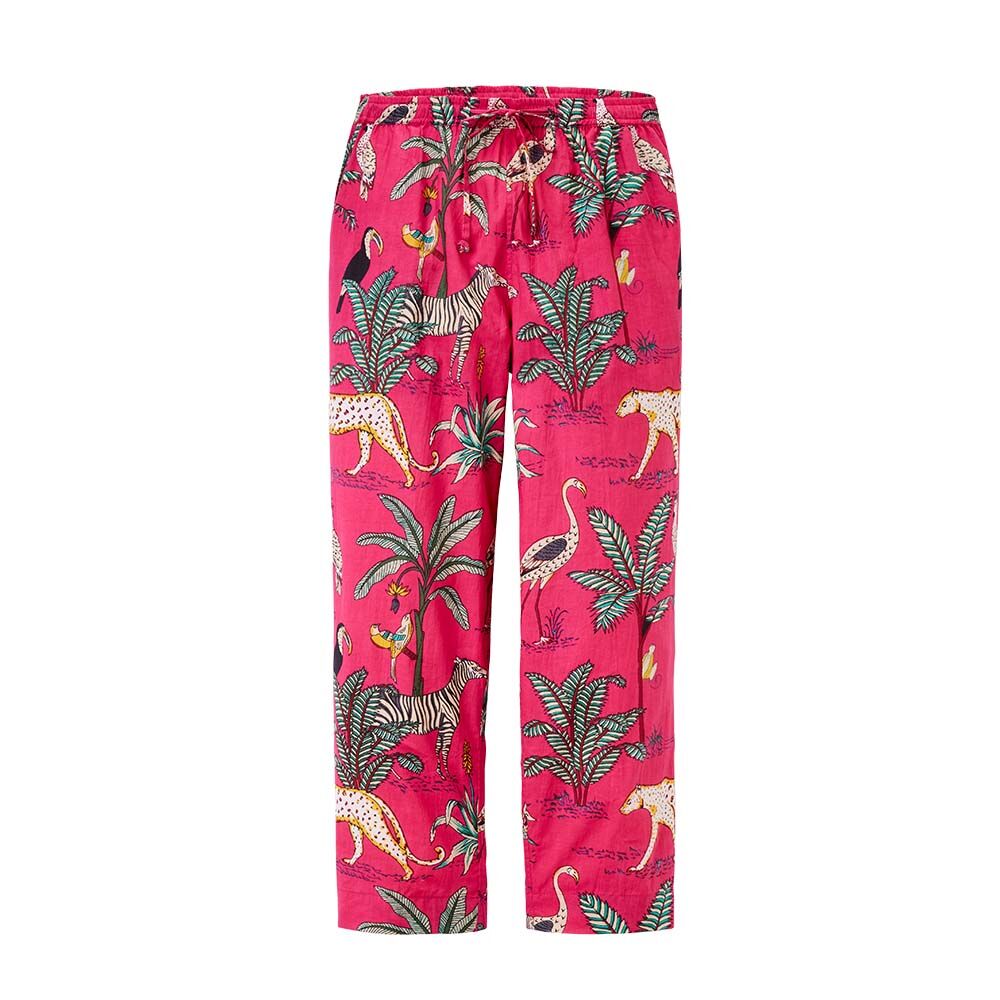 Pyjama, reine Baumwolle, von Hand bedruckt