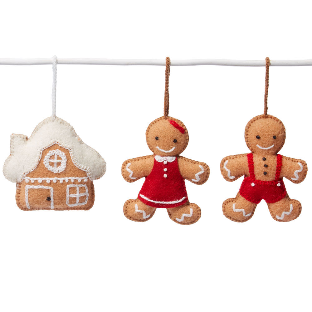 Deko-Anhänger Lebkuchenmann, Weihnachten, Handarbeit