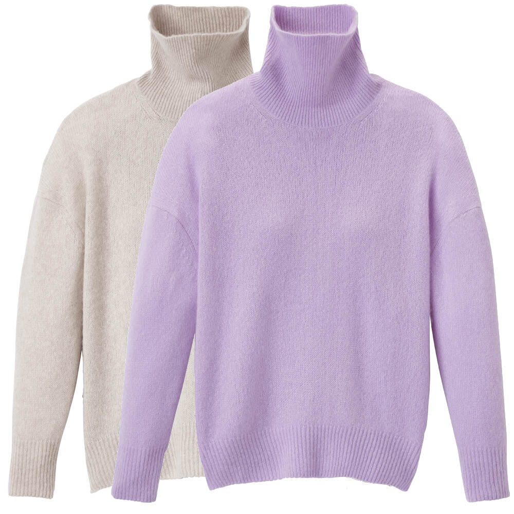 Damen-Onesizepullover mit Rollkragen
