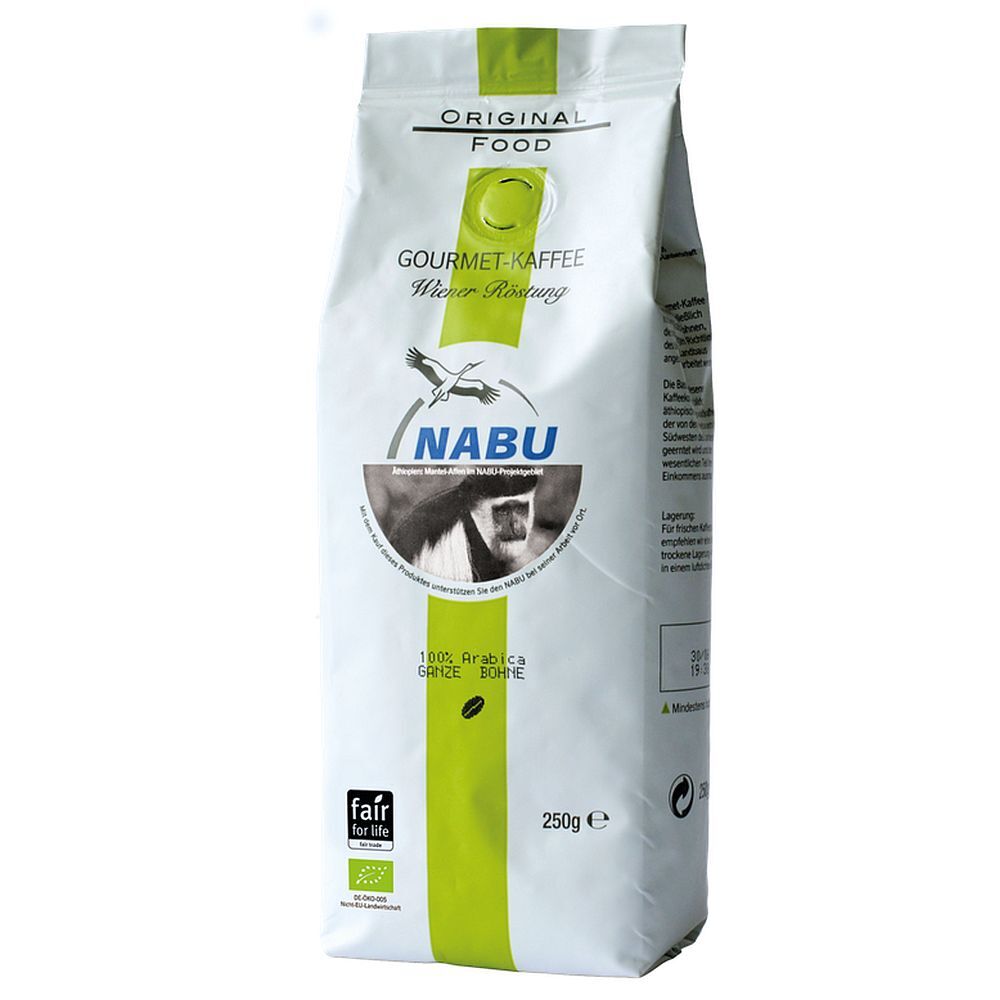 Bio NABU Gourmet-Kaffee, 250g ganze Bohne